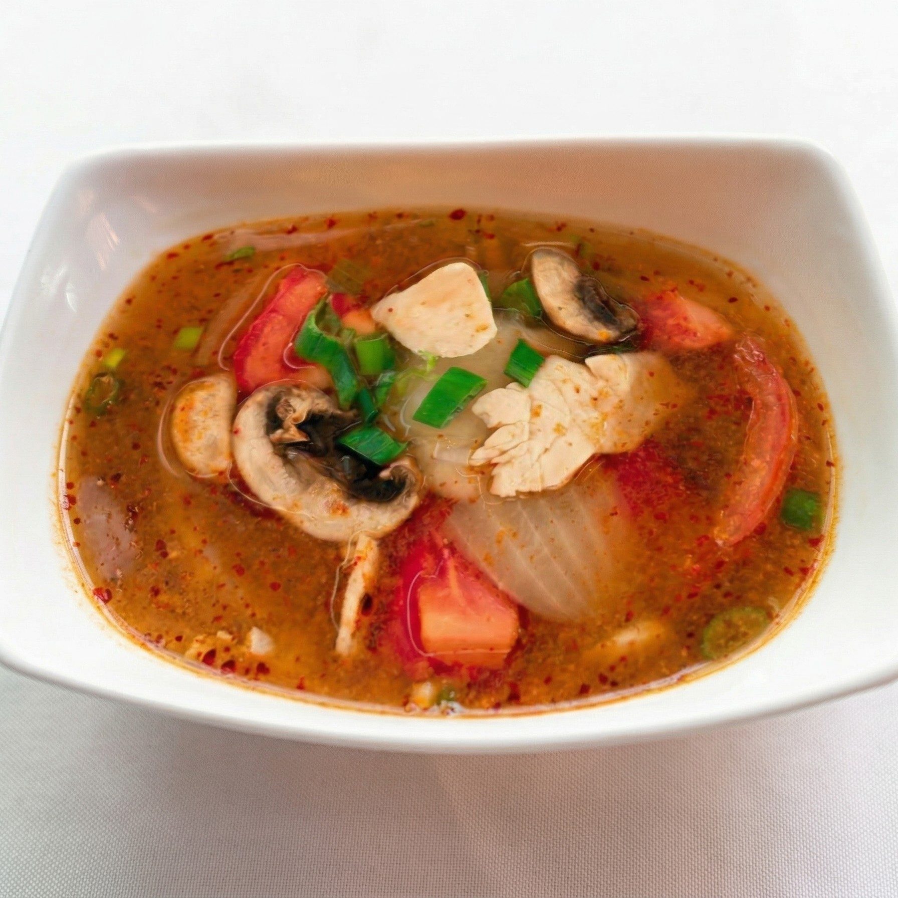 Tom Yum Gai (Lemongrass Soup).