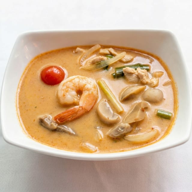 Tom Kha Gai (Coconut Soup).